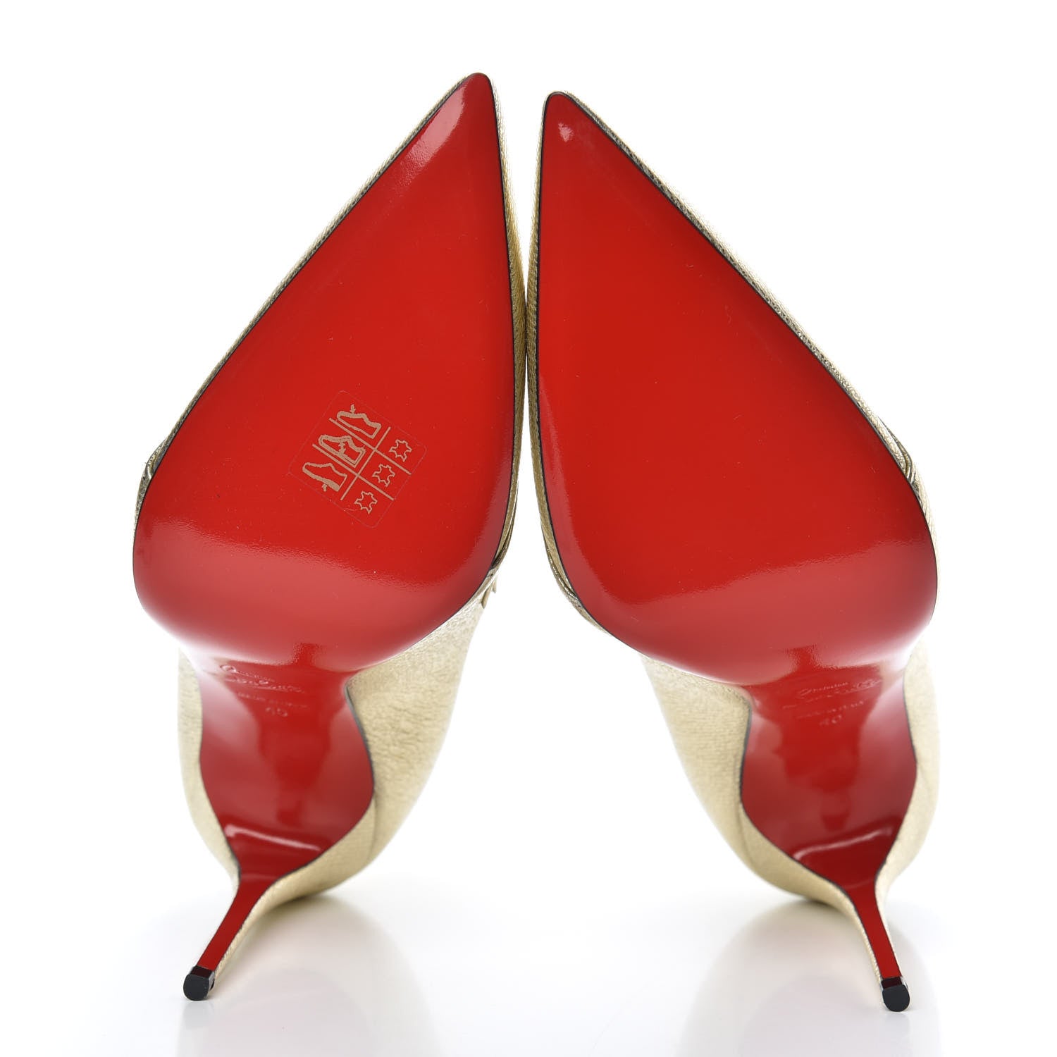 Christian Louboutin Calf Lame Tweed Triniboot 100 Booties 40 Platine 5 of 9