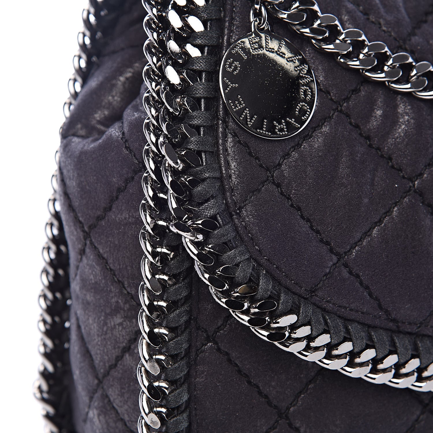 Stella McCartney Shaggy Deer Quilted Falabella Shoulder Bag Black 10 of 13