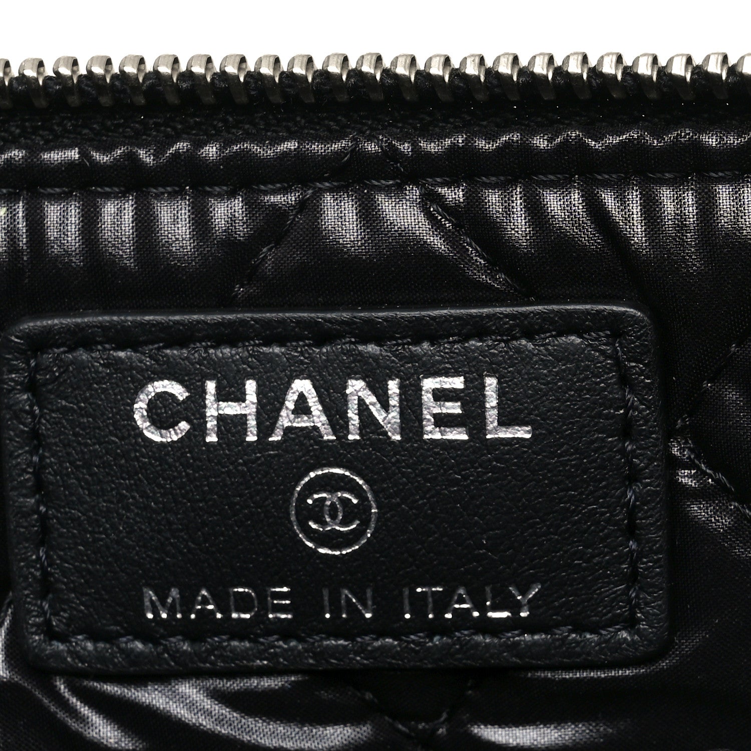Chanel Metallic Calfskin Keyboard Pouch Black 6 of 9