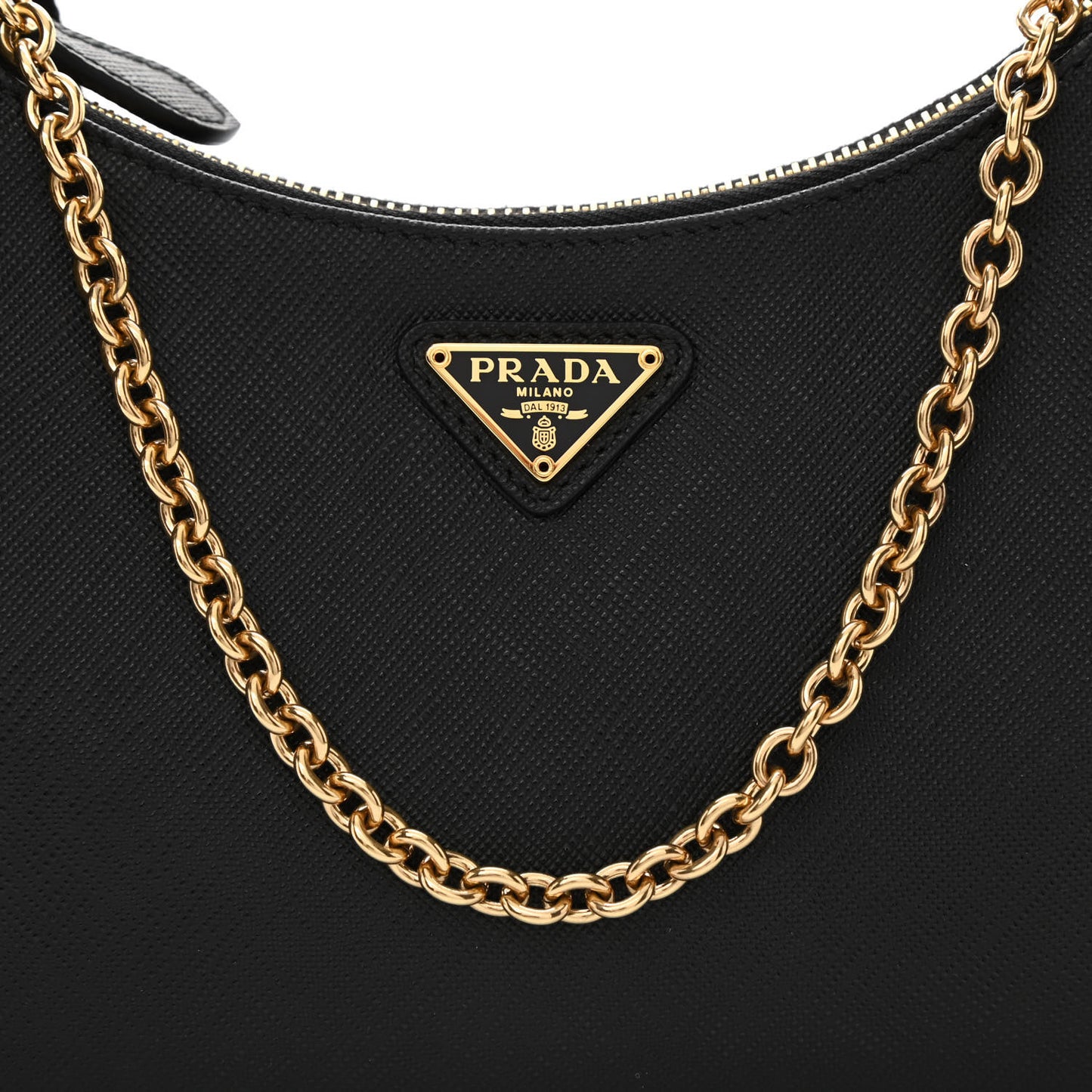 Saffiano Lux Re-Edition 2005 Shoulder Bag Black
