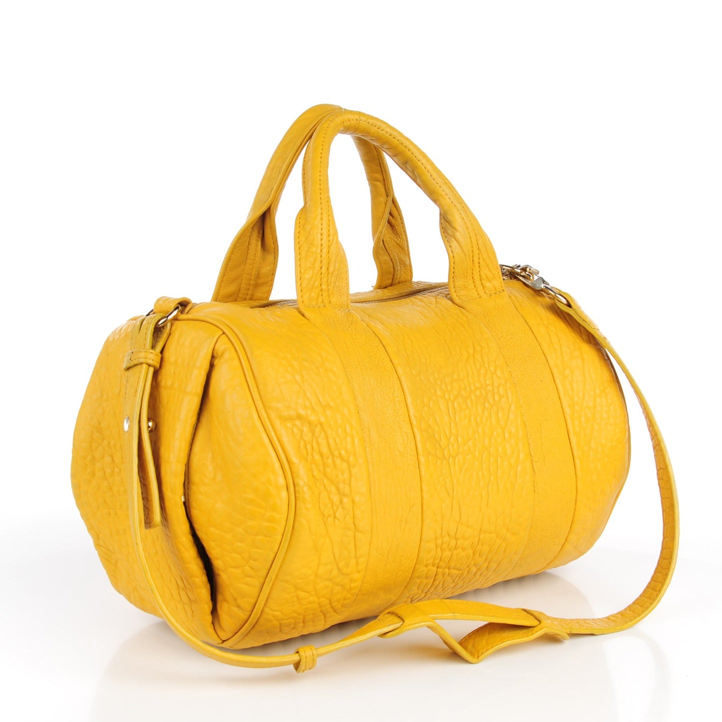 Pebbled Lambskin Rocco Yellow Light Gold Hardware