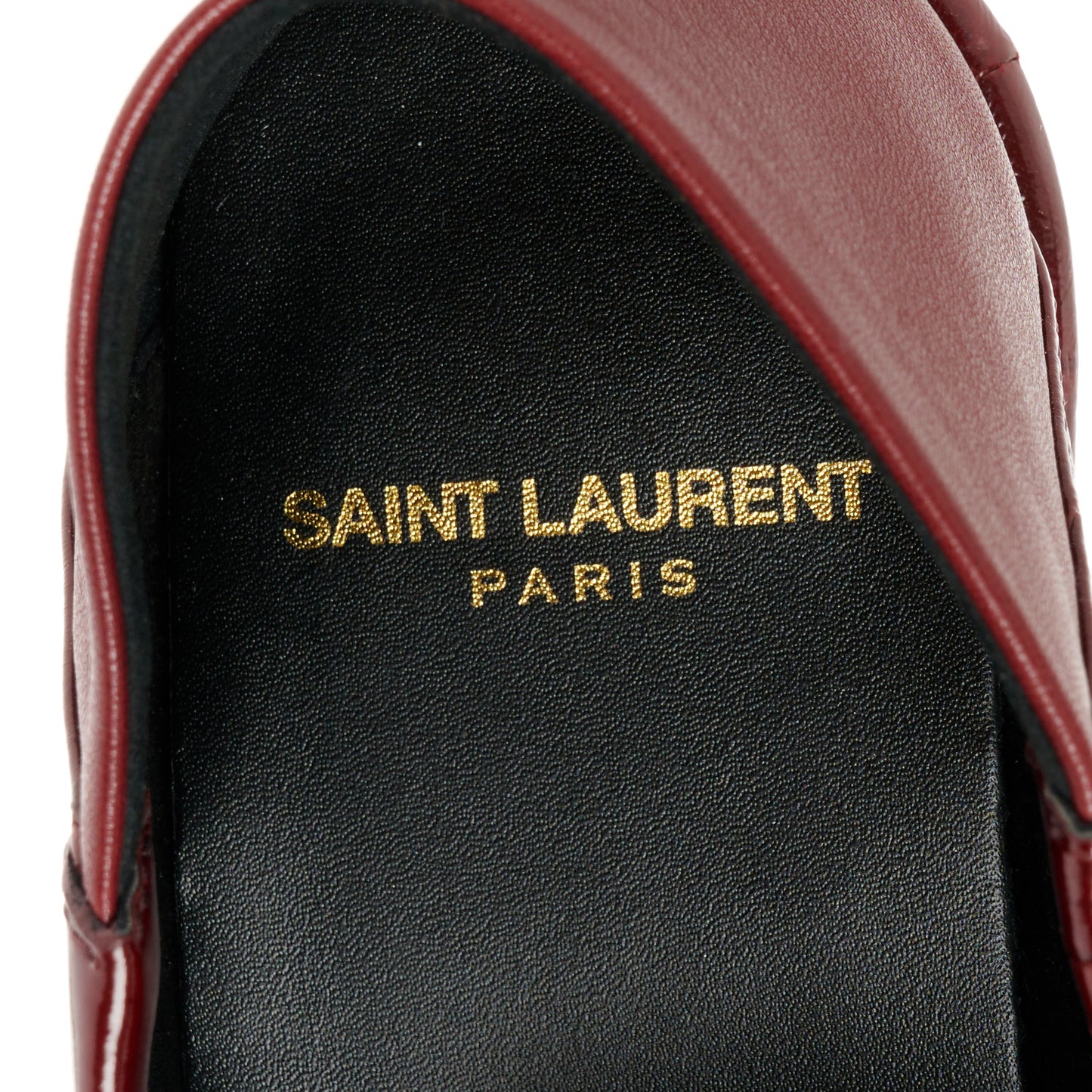 Glazed Eel Chunky Le Loafer Penny Slippers 37 Burgundy
