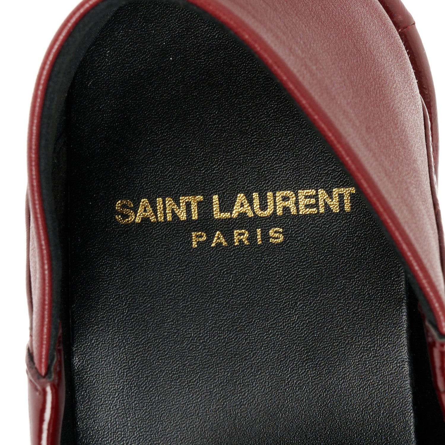 Saint Laurent Glazed Eel Chunky Le Loafer Penny Slippers 37 Burgundy 7 of 9