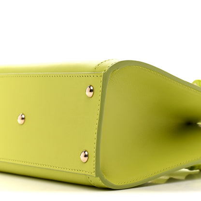 Gucci Calfskin Enamel Mini Diana Tote Bag Bright Green 10 of 12
