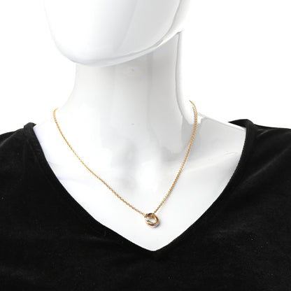 Cartier 18K Pink Yellow White Gold Baby Trinity Pendant Necklace 2 of 9