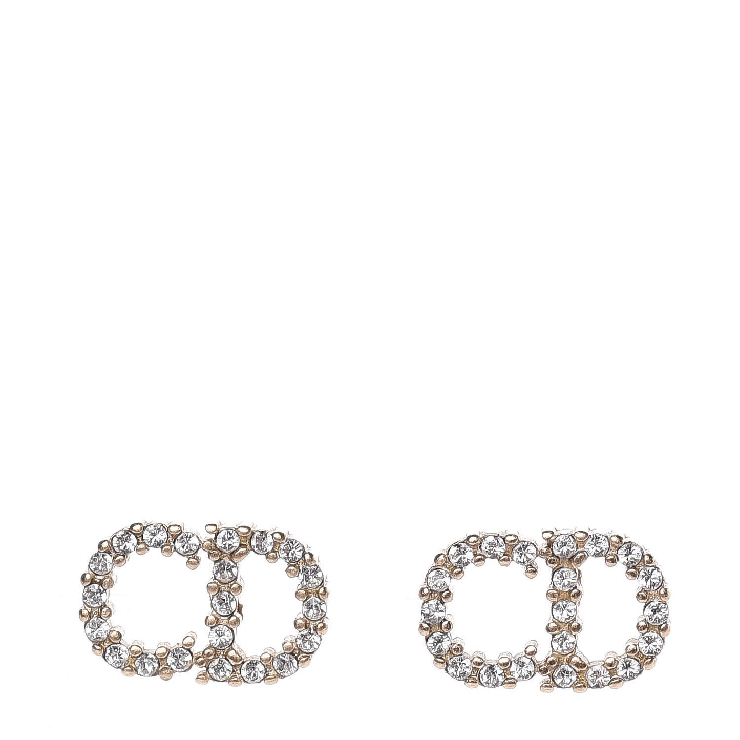 Crystal Clair D Lune Earrings Gold