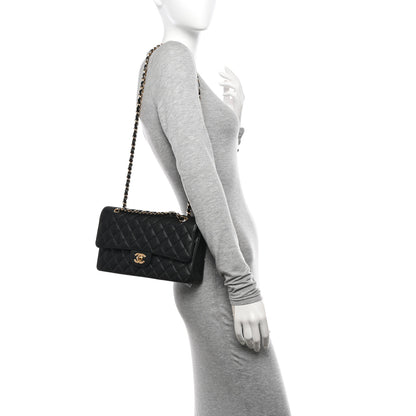 Chanel Caviar Quilted Medium Double Flap Black 2 of 11