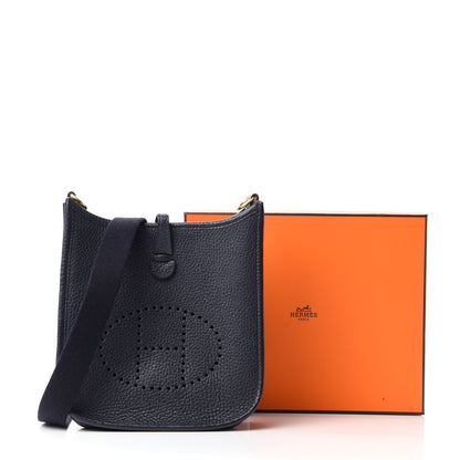 Hermes Taurillon Clemence Evelyne TPM Bleu Nuit 13 of 13