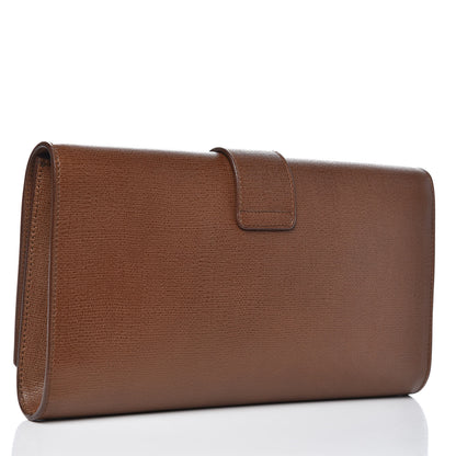 Saint Laurent Textured Leather ChYc Clutch Brown 3 of 11