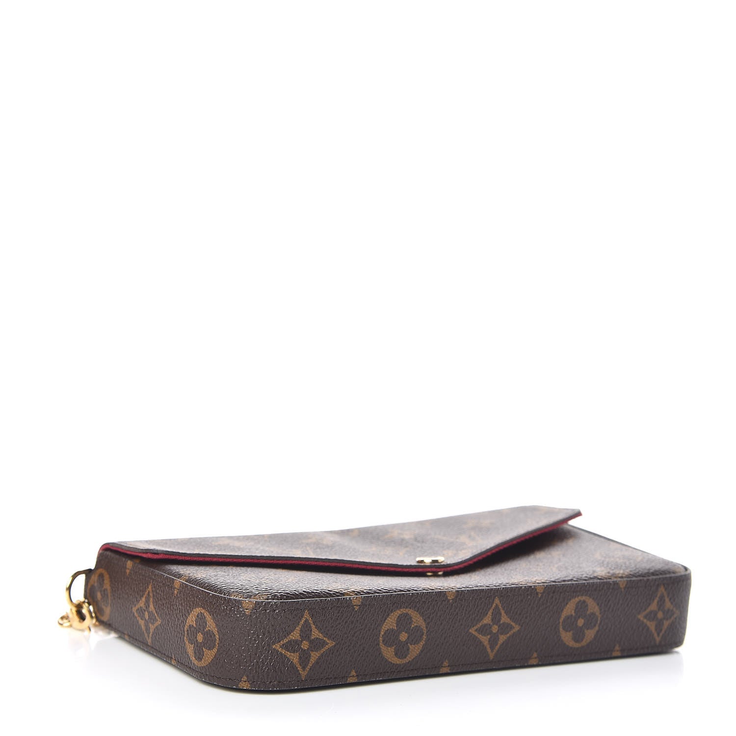 Louis Vuitton Monogram Pochette Felicie Chain Wallet Fuchsia 4 of 12