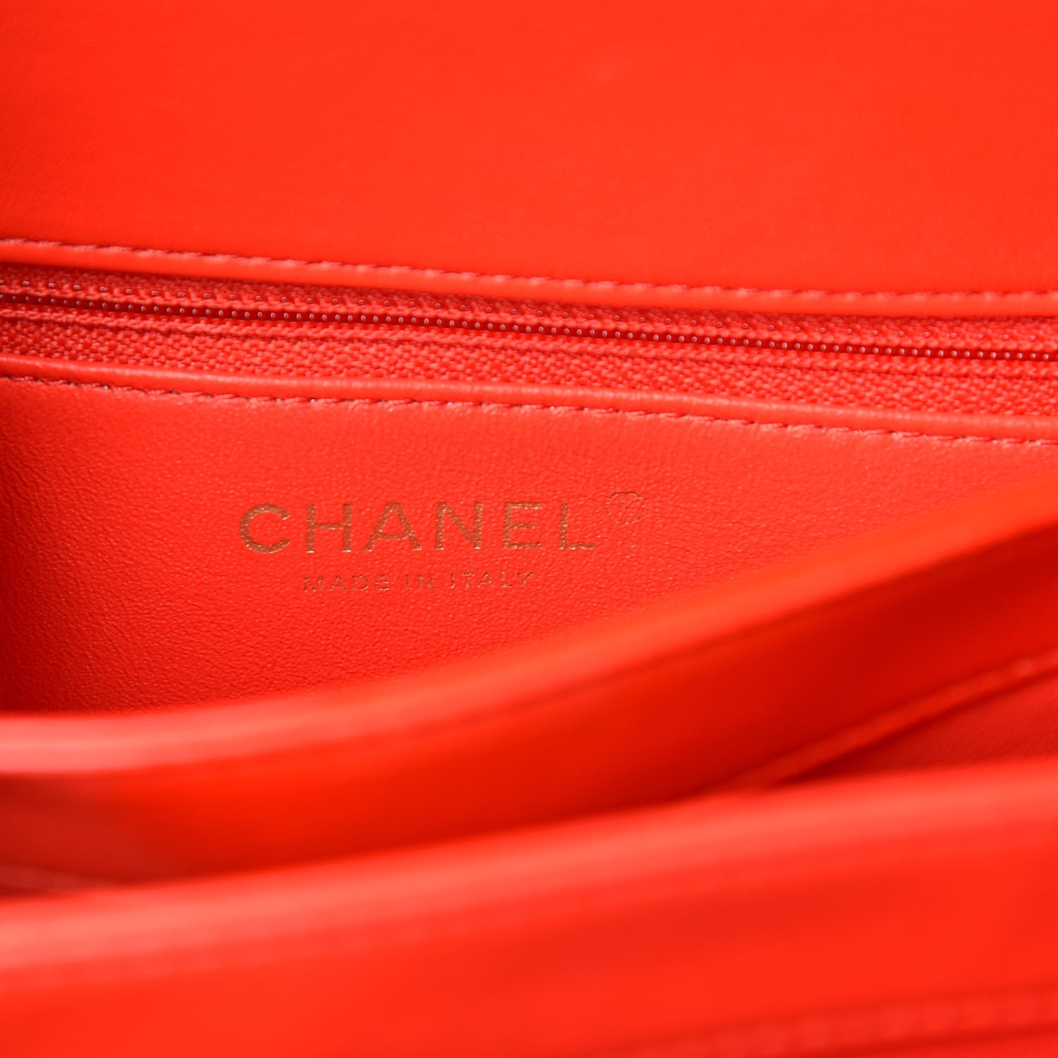 Chanel Lambskin Chevron Quilted Small Trendy CC Dual Handle Flap Bag Red 6 of 11