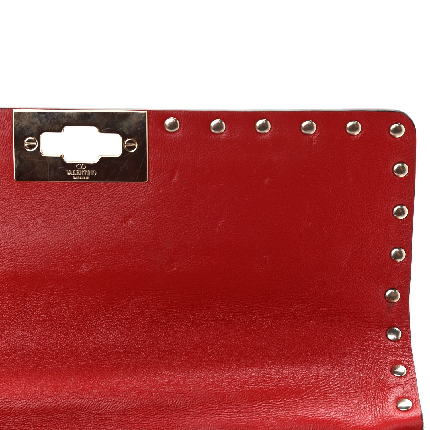 Valentino Garavani Nappa Medium Rockstud Spike Shoulder Bag Rosso Valentino 10 of 10