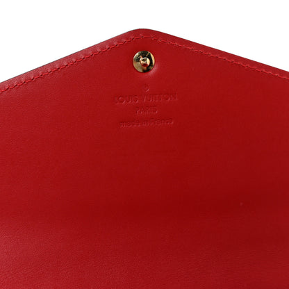 Louis Vuitton Vernis Sarah Wallet NM Cherry 6 of 6