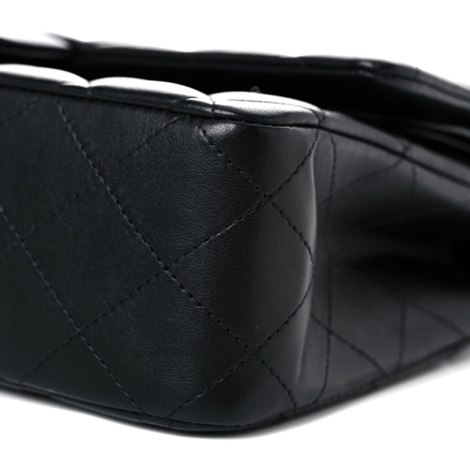 Chanel Lambskin Quilted Medium Double Flap Black 9 of 13