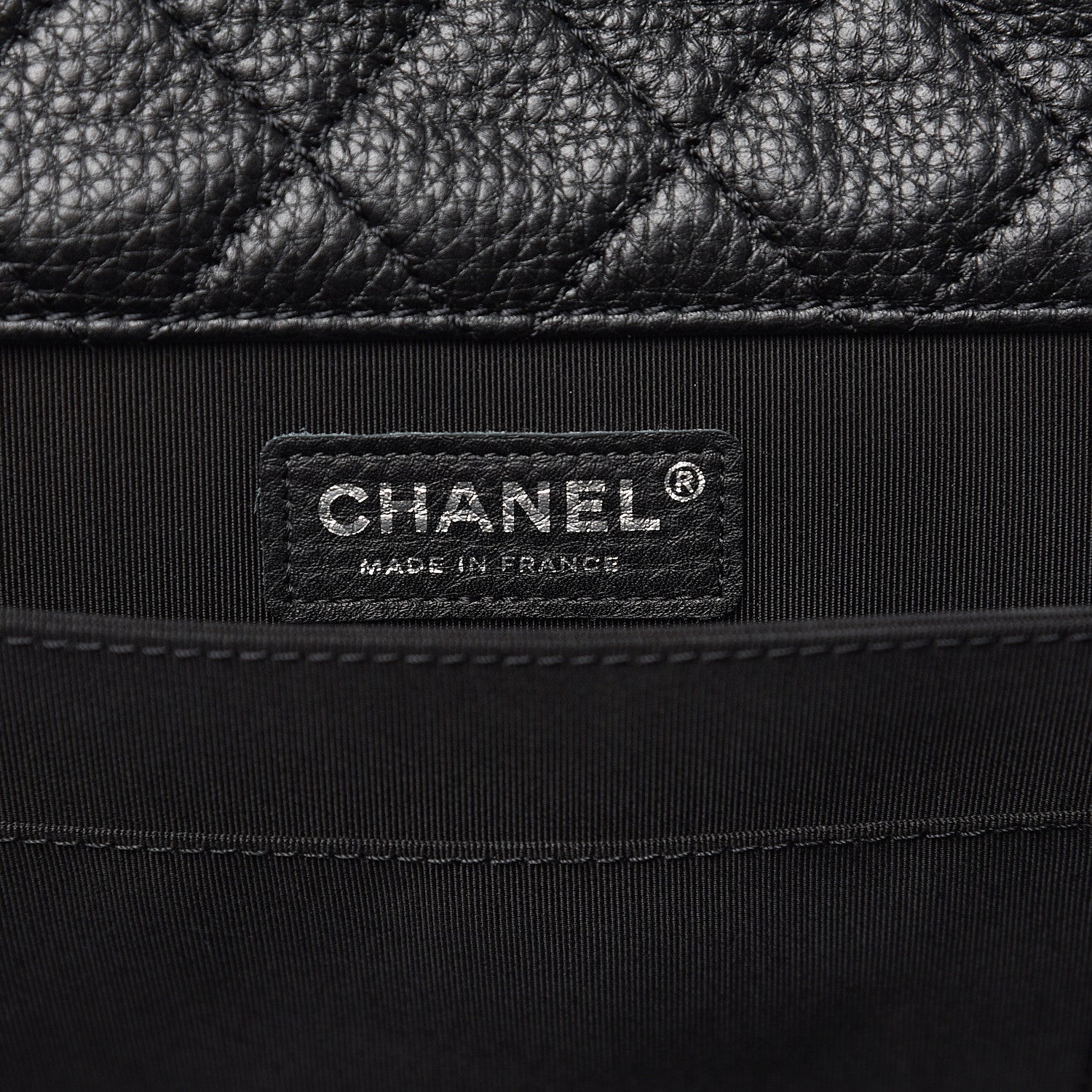 Chanel Calfskin Quilted XXL Travel Flap Bag Black 5 of 10