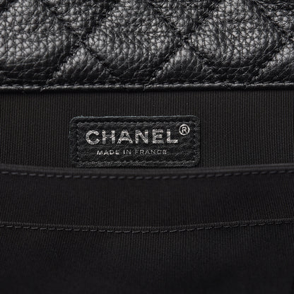 Chanel Calfskin Quilted XXL Travel Flap Bag Black 5 of 10