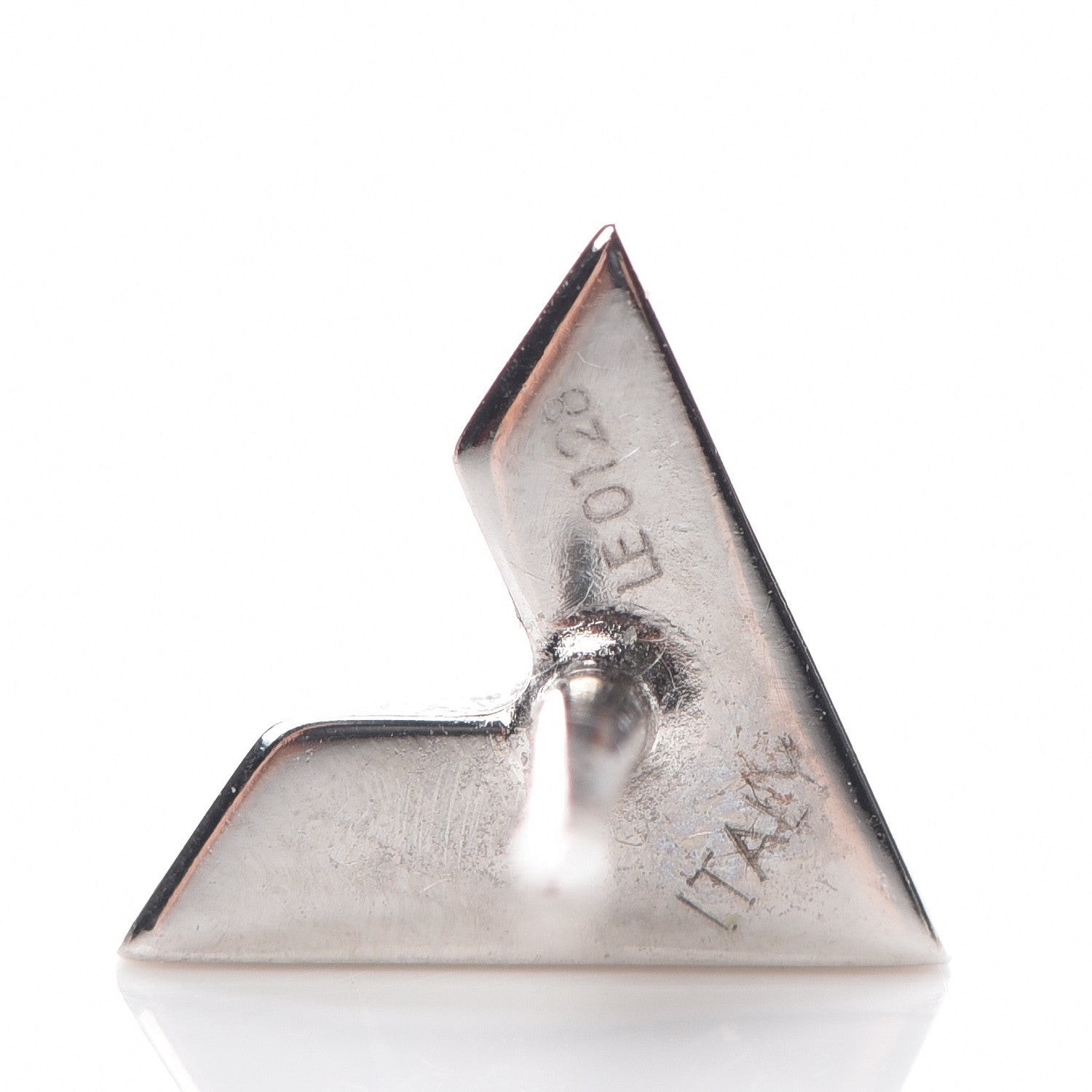 Louis Vuitton Essential V Stud Earrings Silver 4 of 5