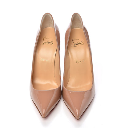 Christian Louboutin Patent Pigalle Follies 100 Pumps 38 Nude 9 of 9