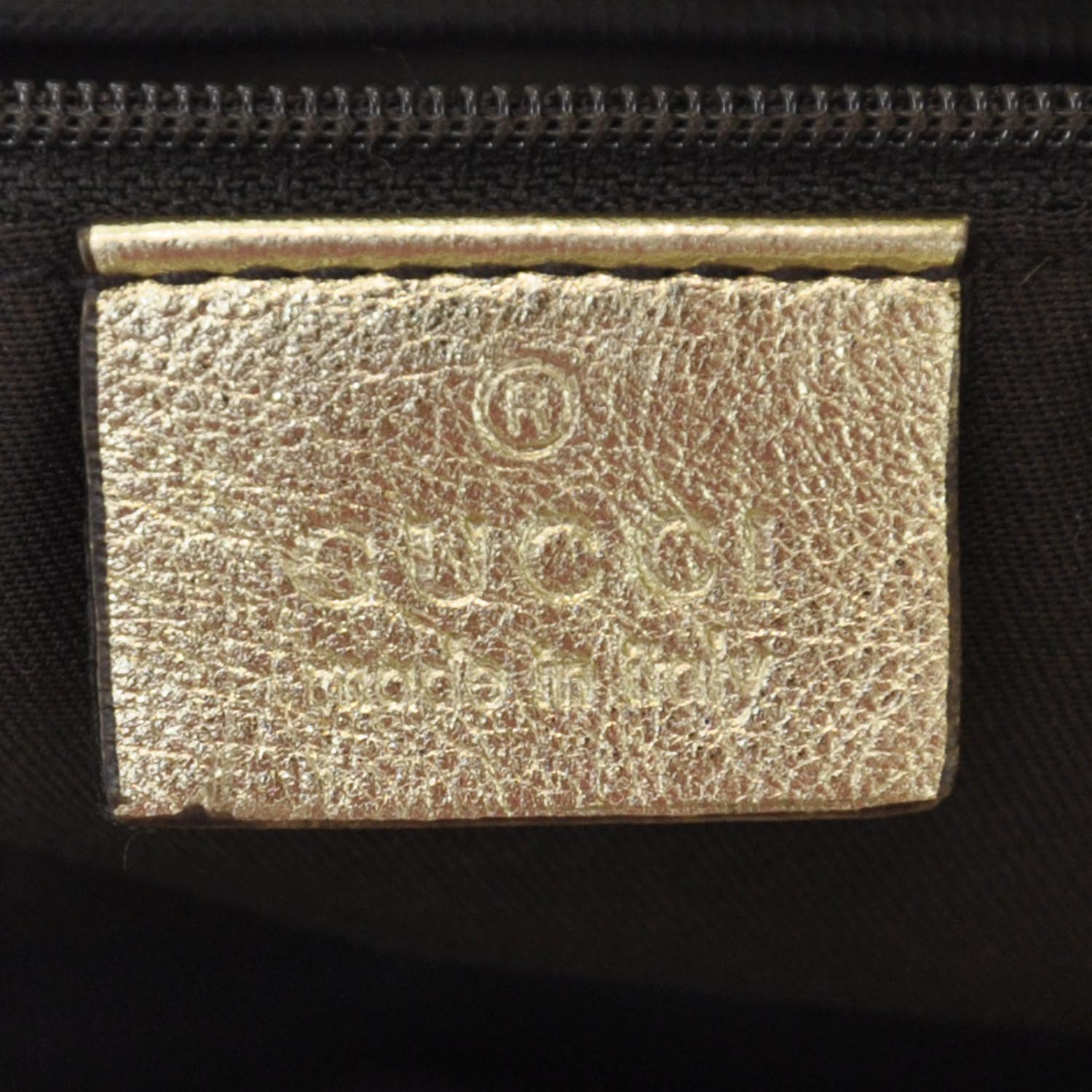 Gucci Monogram D Gold Tote Metallic Gold 8 of 11
