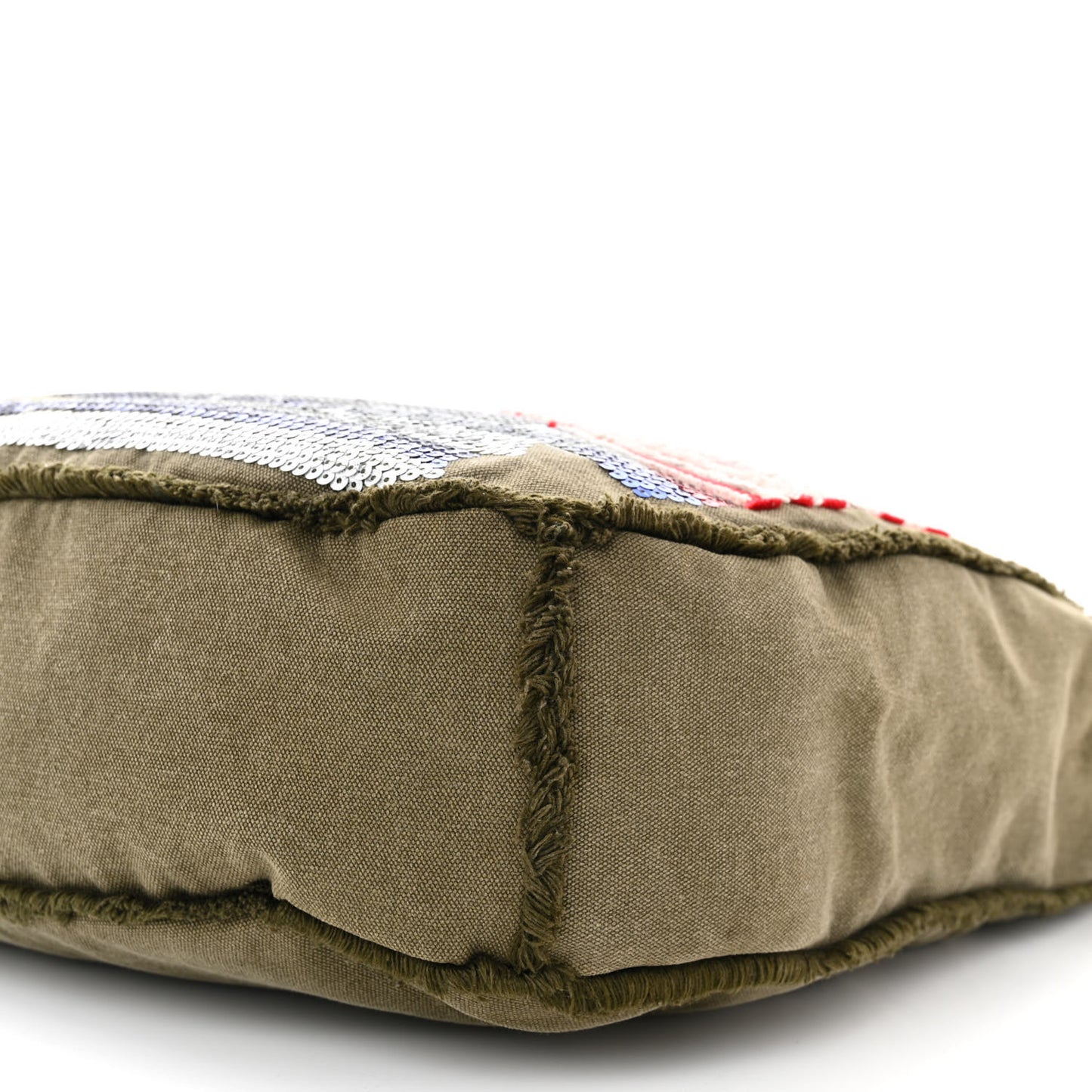 Canvas Sequins Cubano Trip Hobo Khaki