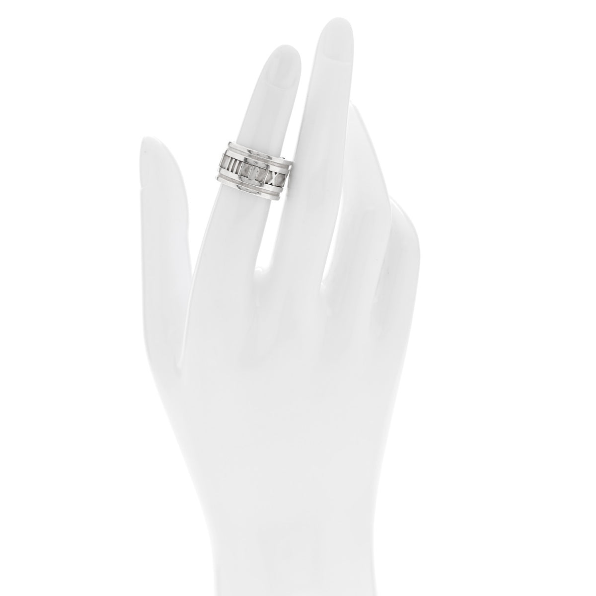 Tiffany Sterling Silver 12mm Atlas Band Ring 49 5 2 of 4