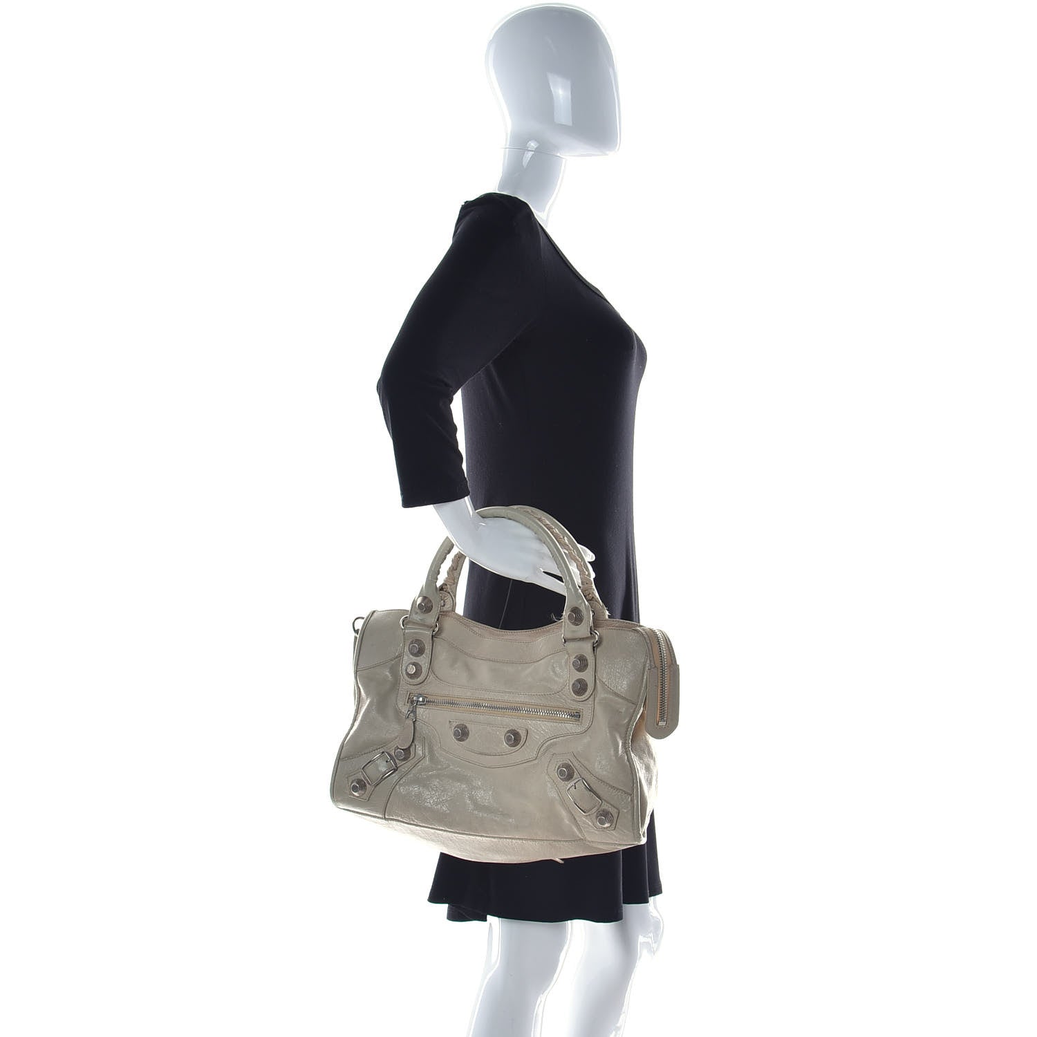Balenciaga Agneau Giant 21 Rose Gold Hardware City Praline 4 of 14