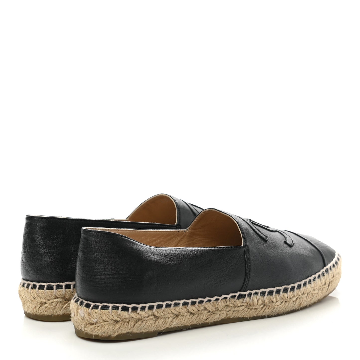 Lambskin CC Espadrilles 39 Black