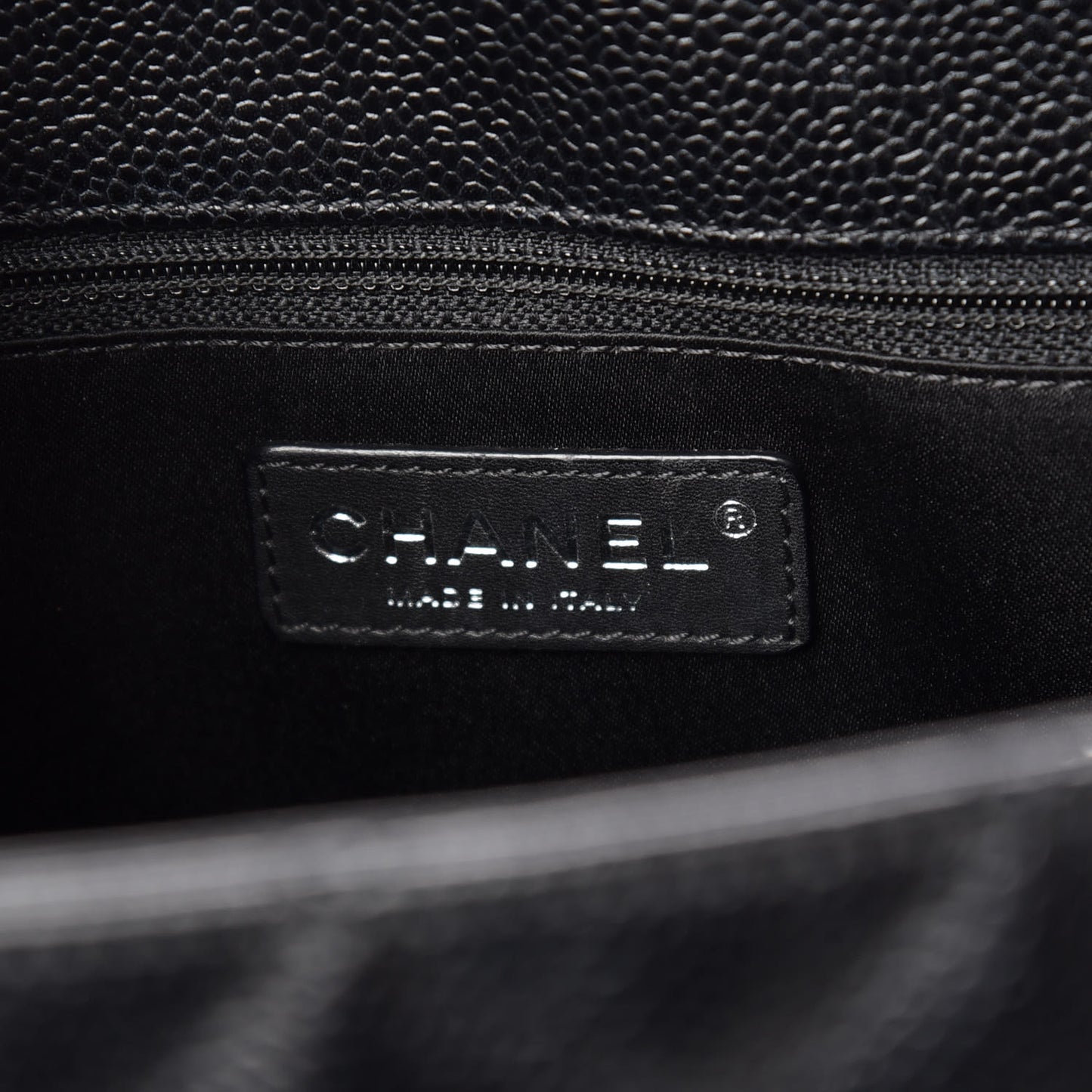 Caviar Quilted Grand Shopping Tote GST Black