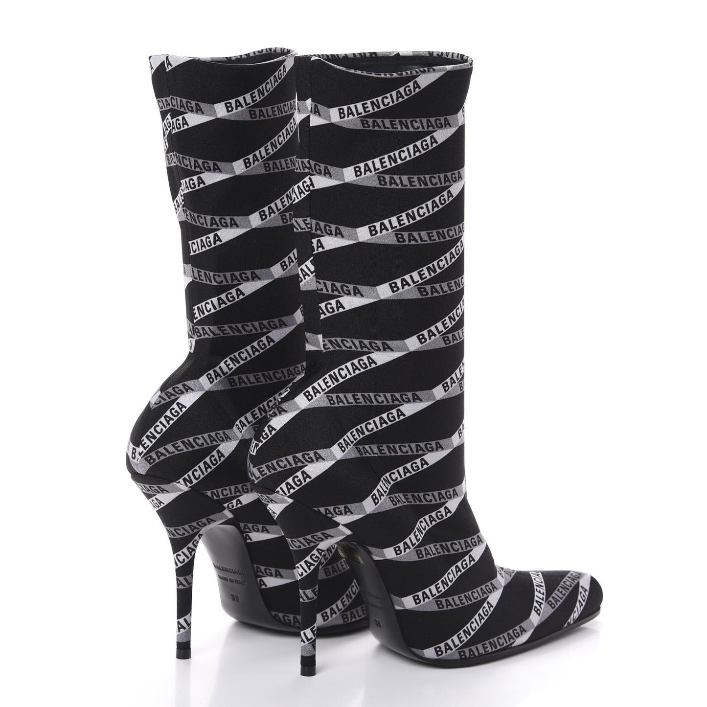 Spandex Losange Monogram 110mm Booties 39 Gris Black
