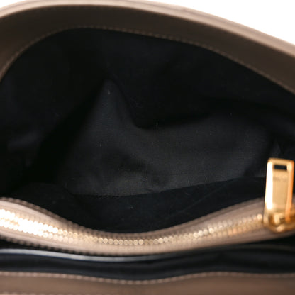 Saint Laurent Calfskin Y Quilted Monogram Small Loulou Chain Satchel Dark Beige 4 of 8