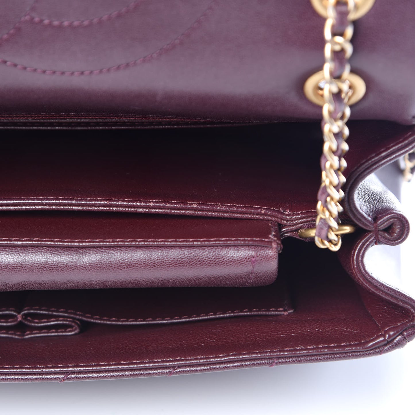 Lambskin Quilted Jumbo Coco Vintage Flap Purple