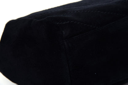 Saint Laurent Suede Chevron Monogram Small Nolita Black 9 of 13