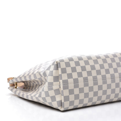Louis Vuitton Damier Azur Graceful MM Rose Ballerine 5 of 11
