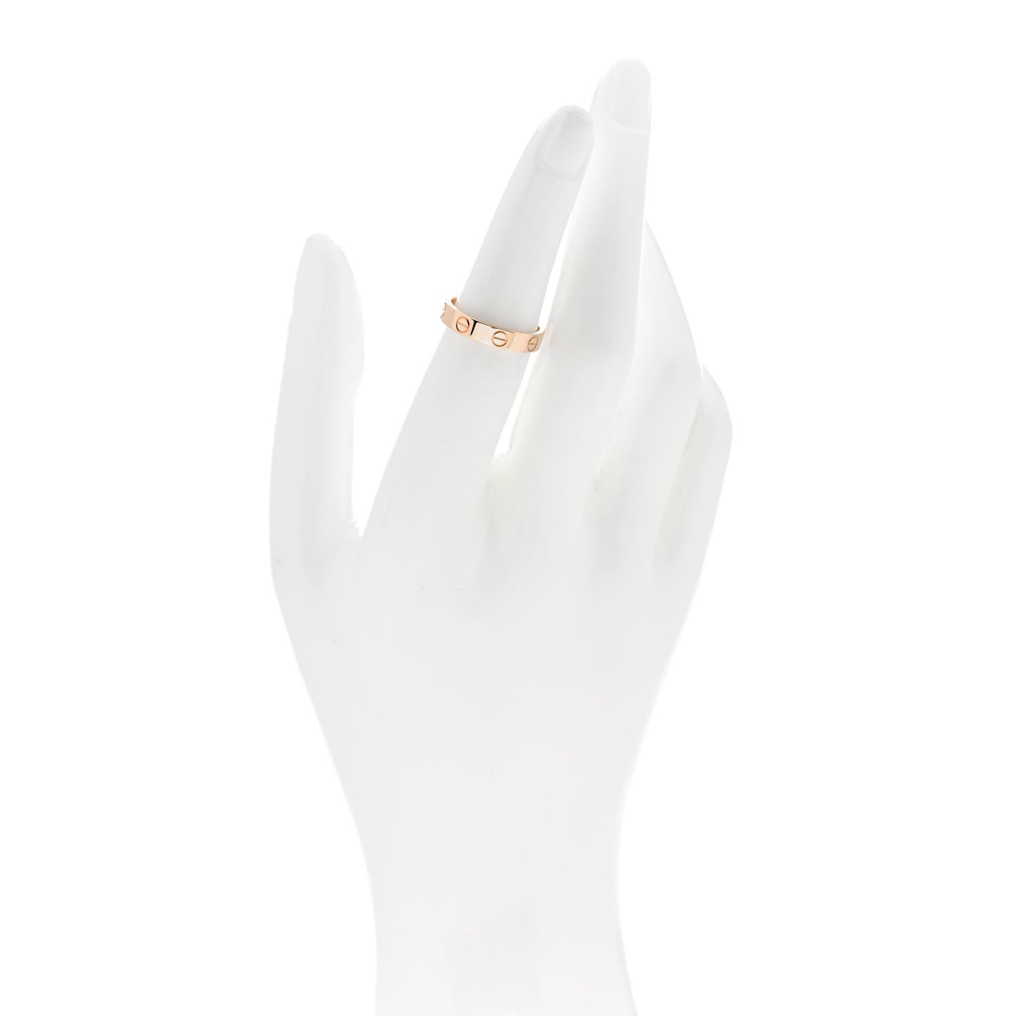 18K Pink Gold 3.5mm LOVE Wedding Band Ring 51 5.75