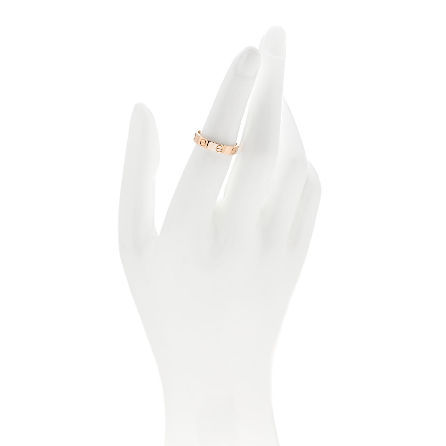 Cartier 18K Pink Gold 3.5mm LOVE Wedding Band Ring 51 5.75 2 of 5