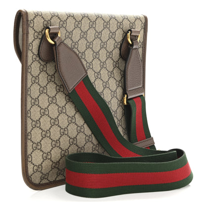 Gucci GG Supreme Monogram Web Medium Neo Vintage Flap Messenger Bag Beige New Acero 3 of 15