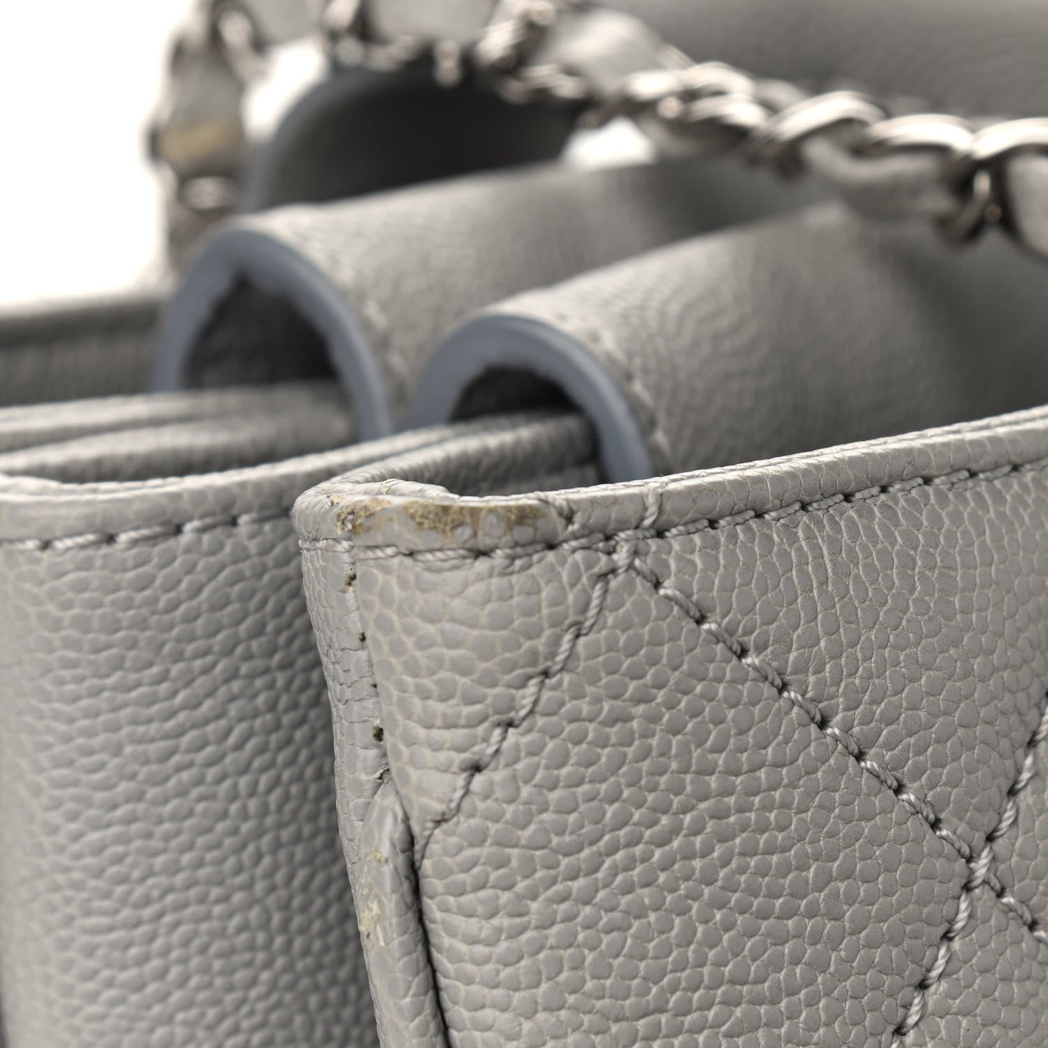 Chanel Caviar Quilted Large Urban Companion Top Handle Shopping Tote Grey 10 of 15