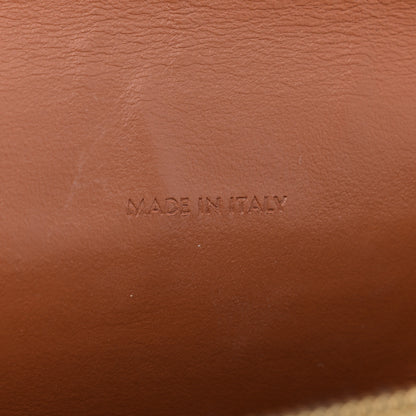 Celine Triomphe Canvas Lambskin Wallet On Strap Tan 8 of 17