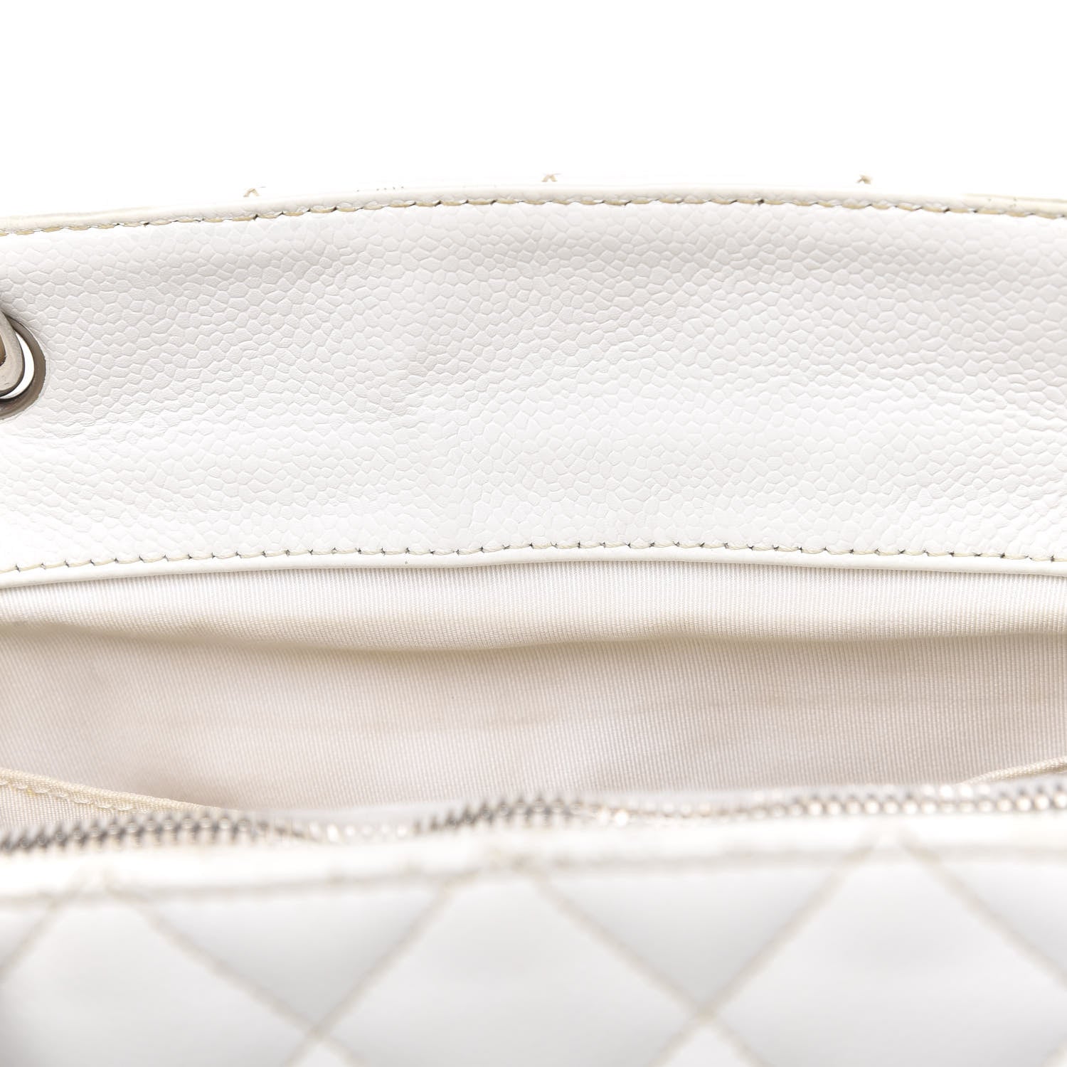 Chanel Caviar Quilted Grand Shopping Tote GST White 21 of 22