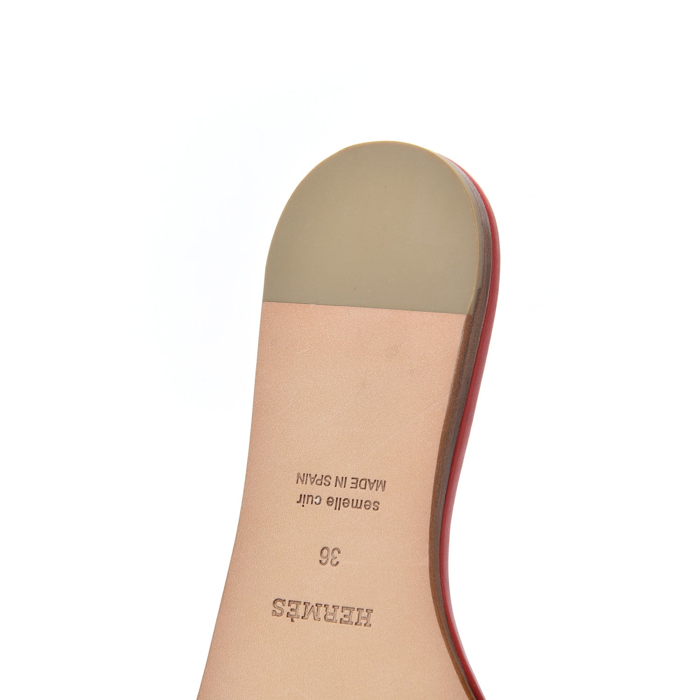 Calfskin Lisboa Sandals 36 Jasper Rouge