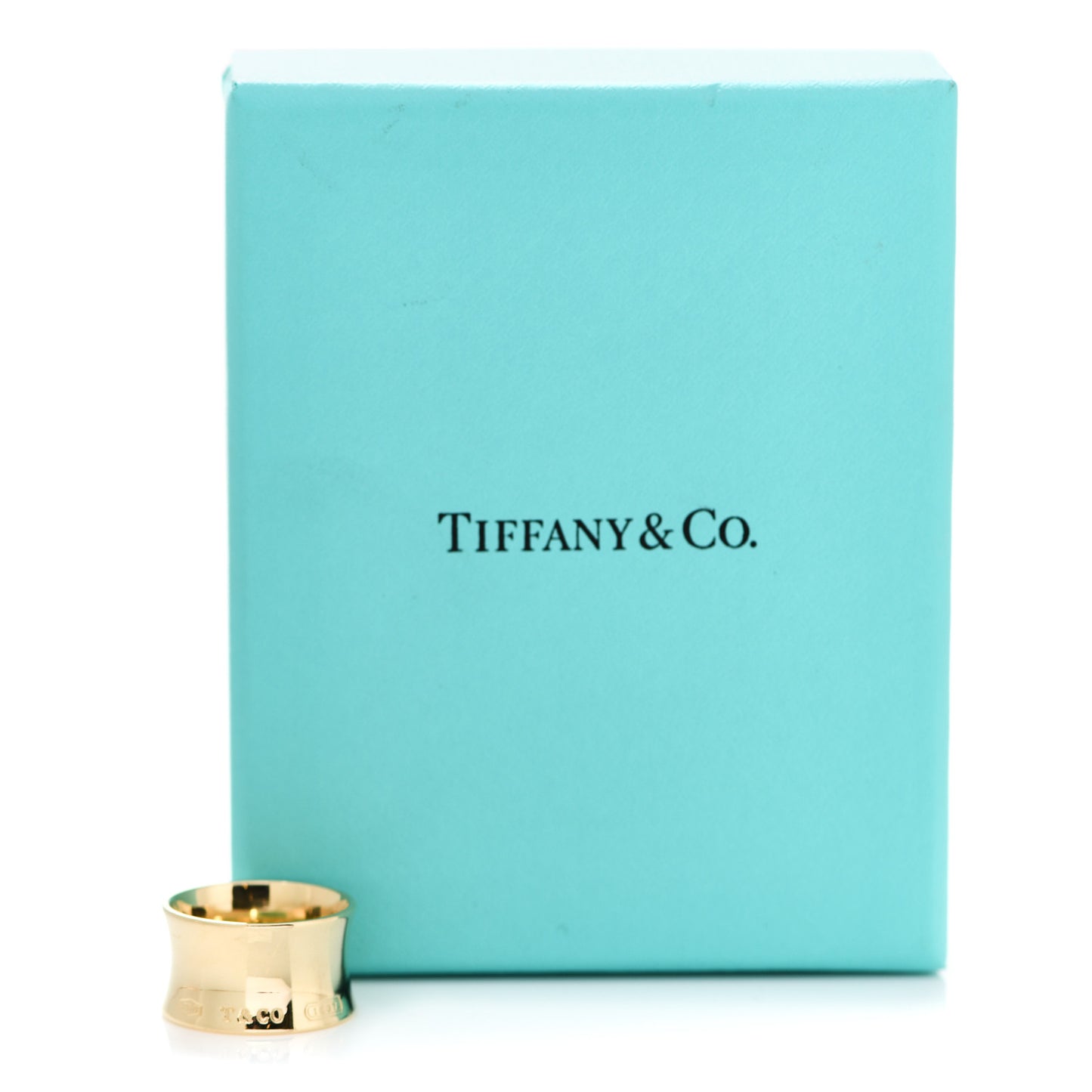 18K Yellow Gold 12mm Wide 1837 Ring 52 6