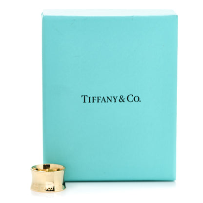 Tiffany 18K Yellow Gold 12mm Wide 1837 Ring 52 6 5 of 5