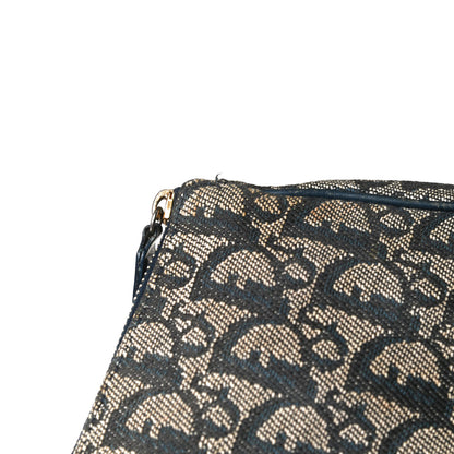 Christian Dior Monogram Mini Saddle Pochette Navy 12 of 13