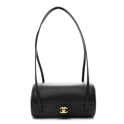 Chanel Shiny Caviar Preppy Coco Small Bowling Bag Black 1 of 11