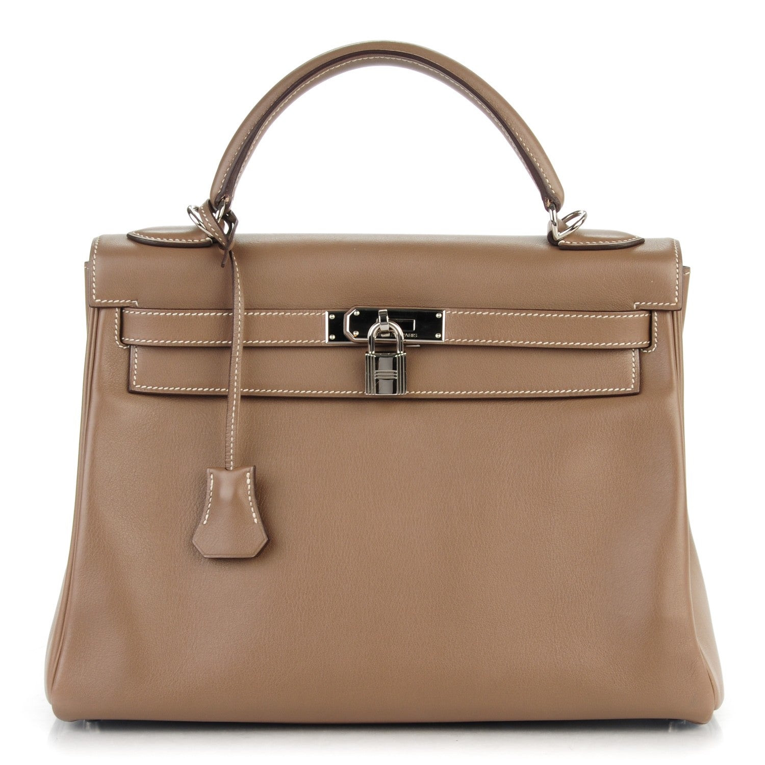 Hermes Swift Kelly Retourne 32 Etoupe 1 of 28