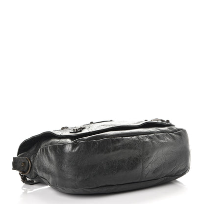 Balenciaga Agneau Folk Messenger Black 4 of 8