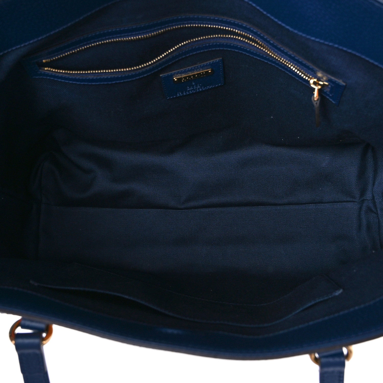 Gucci GG Supreme Kaleidoscope Calfskin Script Logo Gucci 100 Tote Bag Blue Orange Multicolor Blue Agata 5 of 8