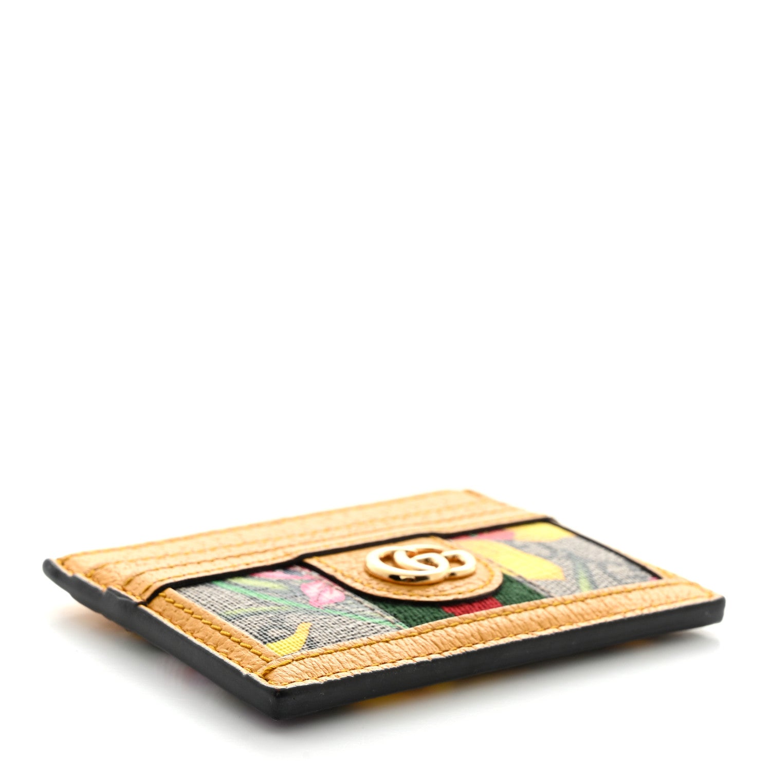 Gucci GG Supreme Monogram Flora Web Ophidia Card Holder Beige Multicolor Crop 4 of 6