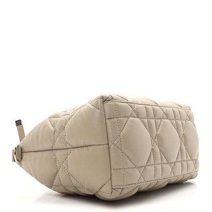 Christian Dior Calfskin Macrocannage Medium Diortravel Nomad Pouch Sand 4 of 10