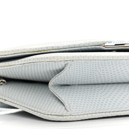 Judith Leiber Crystal Lizard Embossed Evening Bag Light Blue 8 of 9